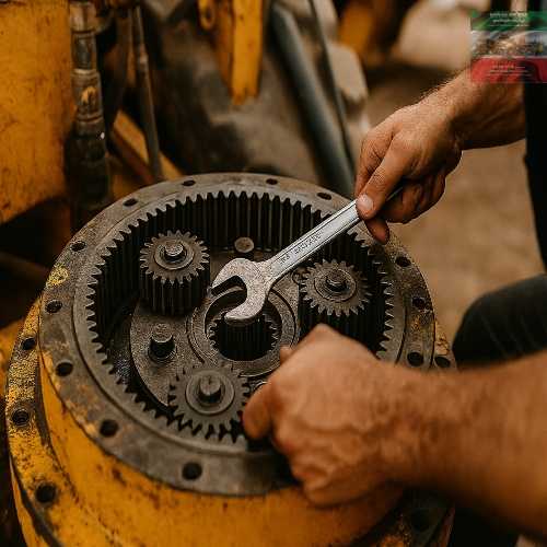 تعمیر دنده گردان بیل مکانیکی